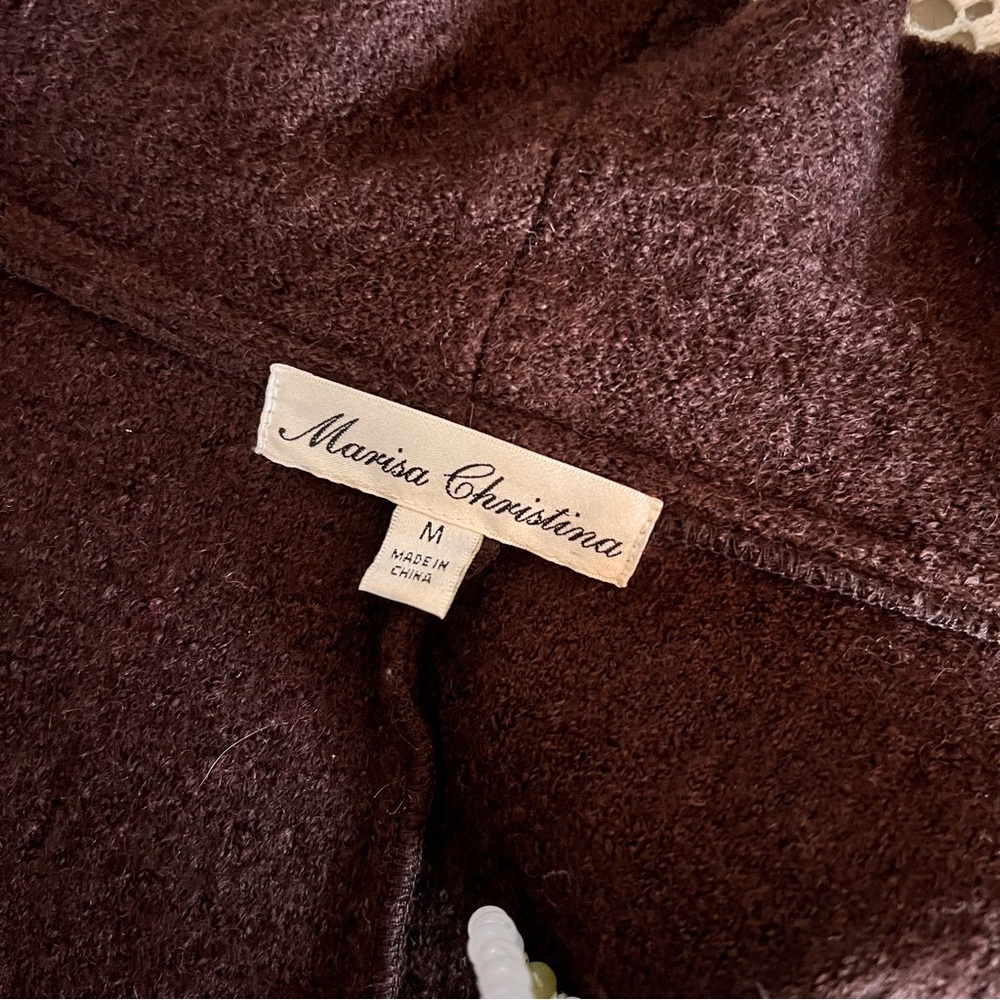 Marisa Christina Brown Women's Sweater Cardigan - Picture 5 of 6